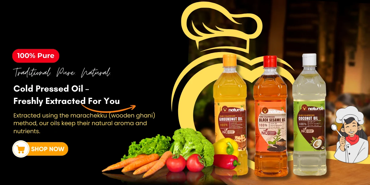 Cold pressed oil near me from V Naturals – fresh, pure, and chemical-free oils for healthy cooking