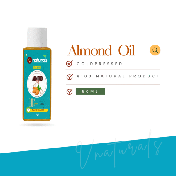 Cold pressed almond oil for skin and hair