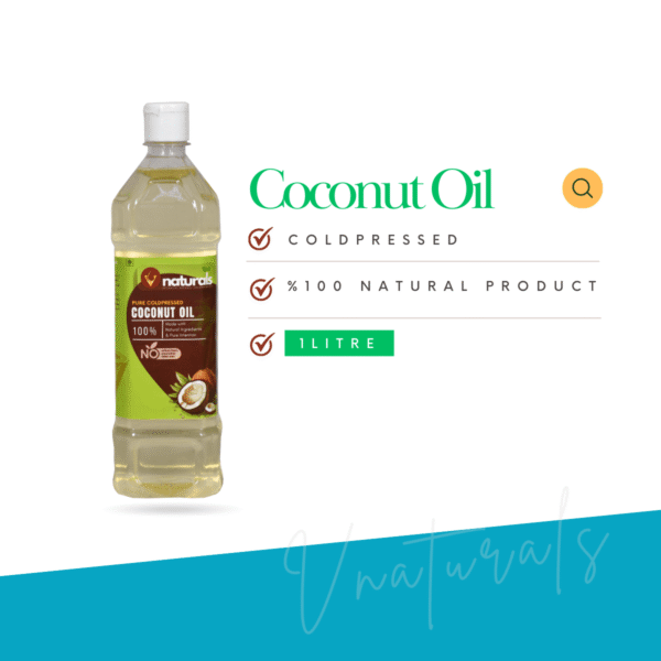Cold pressed coconut oil from myvnaturals – 100% pure natural oil for cooking, hair, and skin