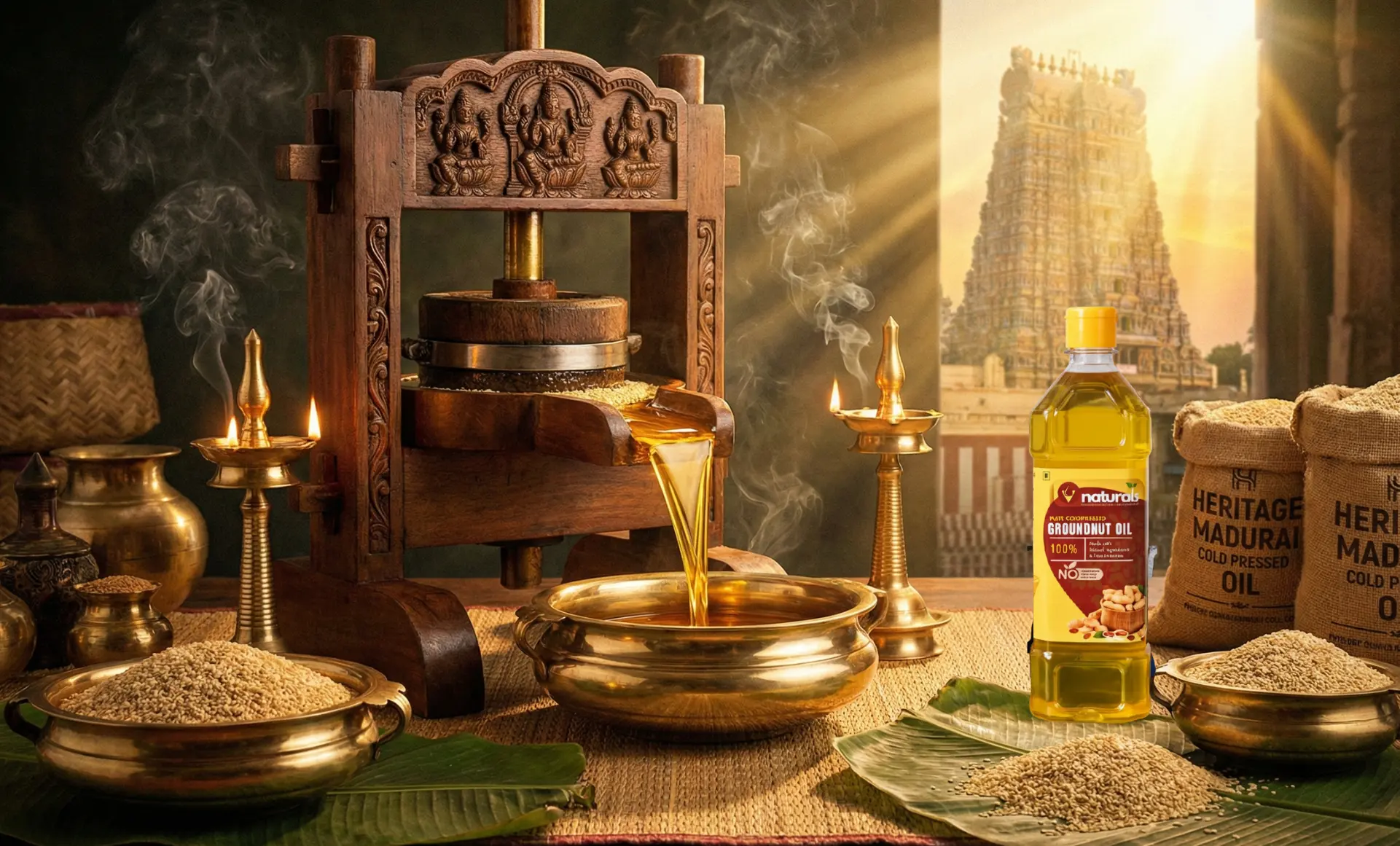 wood pressed oil machine